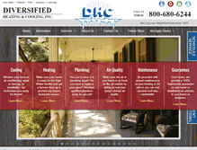 Tablet Screenshot of diversifiedhtg.com